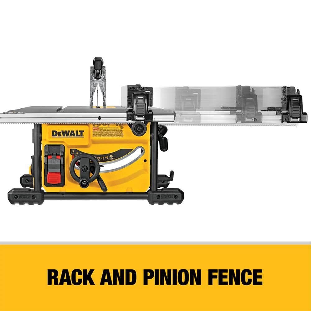 DEWALT 15 Amp 8-1/4 in. Compact Portable Jobsite Table Saw (DWE7485)