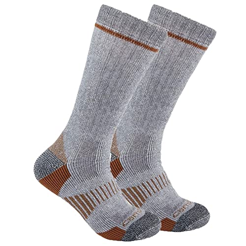 Carhartt Men's Midweight Synthetic-Wool Blend Sock 2 Pack