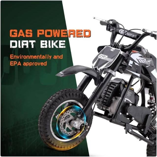 49CC 2-Stroke Gas Power Mini Dirt Bike Dirt Off Road Motorcycle (Red)