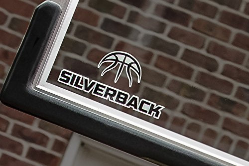 Silverback 60" Height Adjustable In-Ground Basketball Hoop with Tempered Glass Backboard, Pro-Style Breakaway Rim, Pole and Backboard Pad