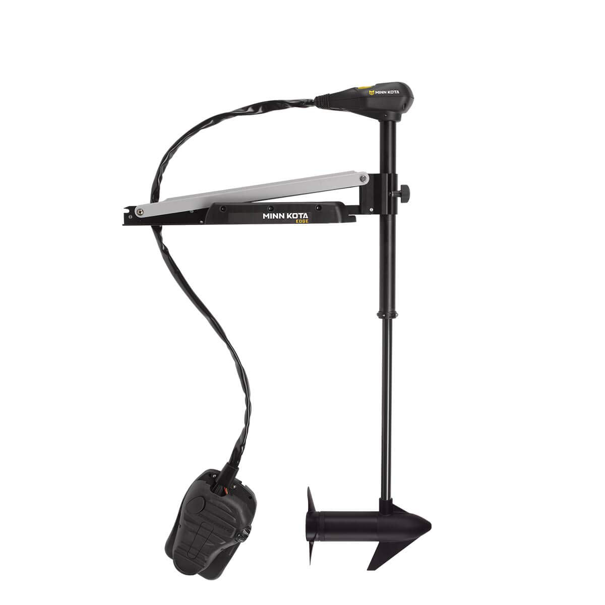 Minn Kota MinnKota Edge 45 Bow Mount Foot Control Trolling Motor with Latch and Door Bracket (45lbs thrust, 36" Shaft), Black