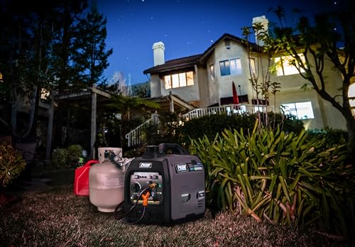 Pulsar Products GD400BN, 4000W Portable super-quiet Dual Fuel & Parallel Capability, RV-Ready, CARB Compliant