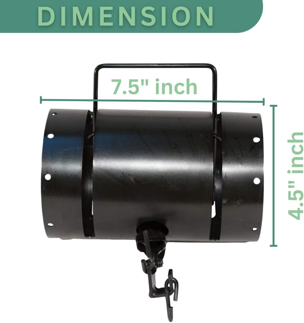 Shorty Tube Squirrel Trap –Compact Spring-Loaded Rodent Trap by Wildlife Control Supplies –Safe and Effective Pest Control for Commercial and Residential Use –Great for Backyards, Patios, and Gardens