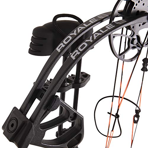 Bear Archery Royale Ready to Hunt Compound Bow Package for Adults and Youth, 12”- 27” Draw Length, 5-50 Lbs Draw Weight, Up to 290 FPS, Limbs Made in USA, Limited Life-Time Warranty