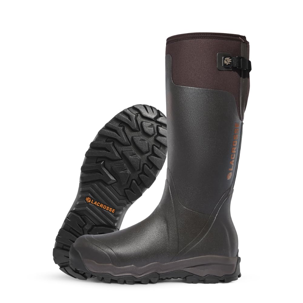 LaCrosse Alphaburly Pro 18" Hunting Boots for Men Featuring Waterproof Rubber, Adjustable Gusset, and EVA Footbed