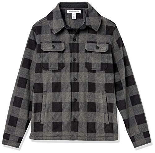 Amazon Essentials Men's Long-Sleeve Polar Fleece Shirt Jacket