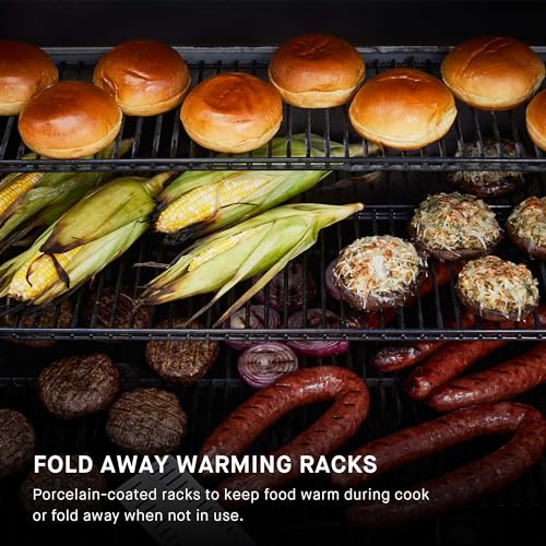 Masterbuilt® Gravity Series® 600 Digital Charcoal Grill and Smoker,WiFi Technology, GravityFed™ Charcoal Hopper, 600 Cooking Sq. Inches, Reversible Smoke&Sear Cast Iron Grates, Black, Model MB20041023