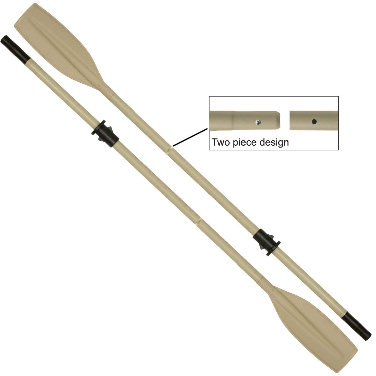 Heavy Duty Aluminum Oars (Split Shaft) with Oar Locks