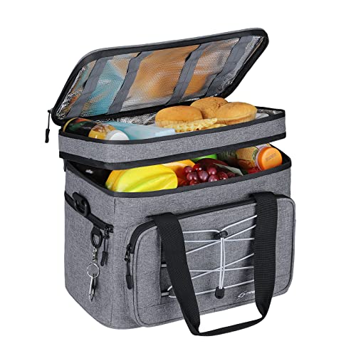 Maelstrom Soft Cooler Bag,Collapsible Soft Sided Cooler,24/30/60/75 Cans Beach Cooler,Ice Chest,Large Leakproof Camping Cooler,Portable Travel Cooler for Grocery Shopping,Camping,Road Trips