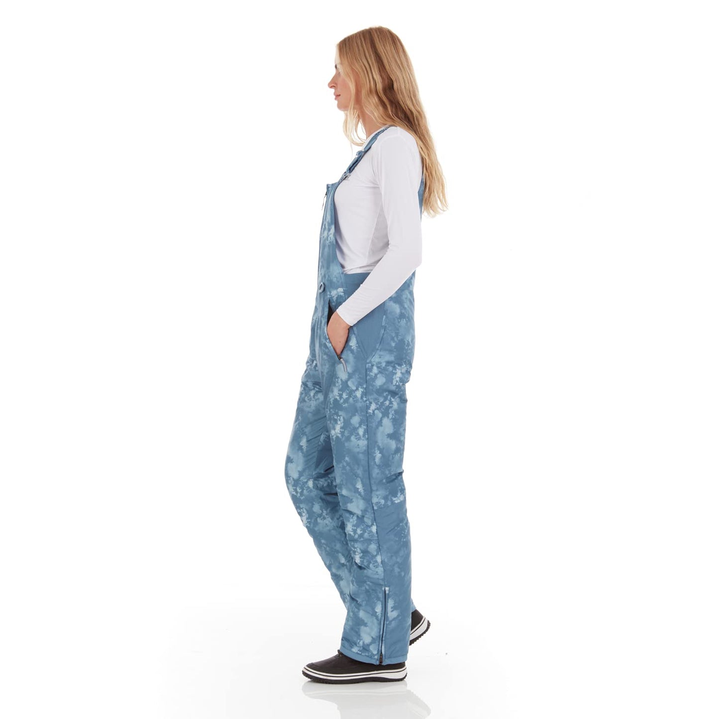 Arctic Quest Womens Ski Snow Bibs Pants Insulated Water Resistant Overalls Snowboarding Winter Waterproof Pants Women