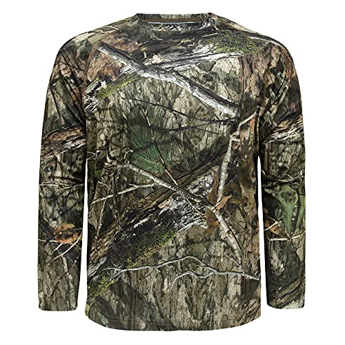 Mossy Oak Camo Hunting Shirts for Men Long Sleeve