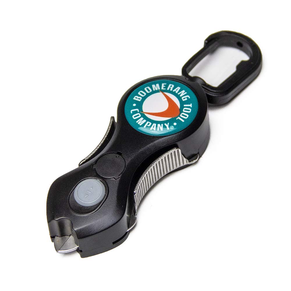 Boomerang Tool Company SNIP Fishing Line Cutters with Retractable Tether and Stainless Steel Blades that Cut Braid, Mono and Fluoro Lines Clean and Smooth!