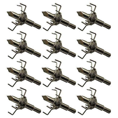 Judo Arrow Head Broadheads 100 Grain Paw Points 4mm Screw for Hunting Tip + 1 pcs Black Broadhead Case Plastic Portable Case for Arrowheads