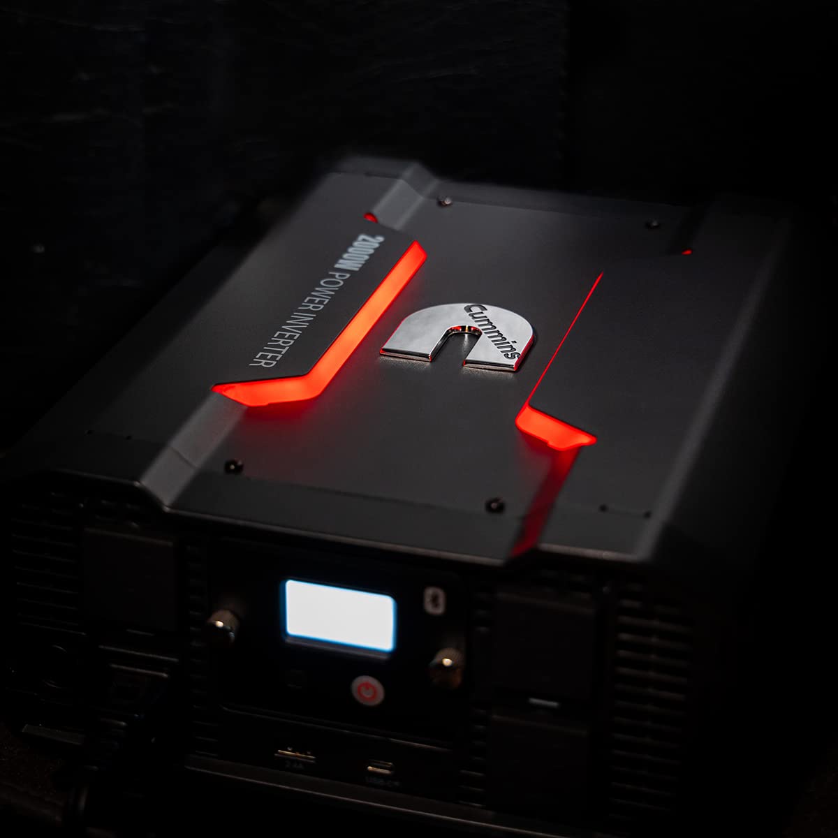 Cummins 5000 Watts Inverter Modified Sine Wave Truck Inverter 12 Volts to 110 Volts Four AC Outlets Two USB Ports (Plus Cable Kit)- CMN5000W - Inverters for Vehicles, Van Life, Camping