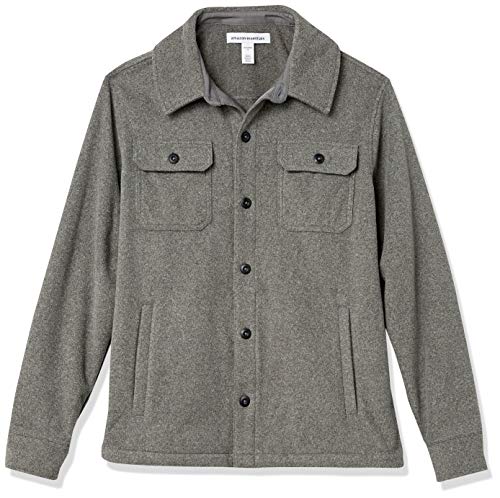 Amazon Essentials Men's Long-Sleeve Polar Fleece Shirt Jacket