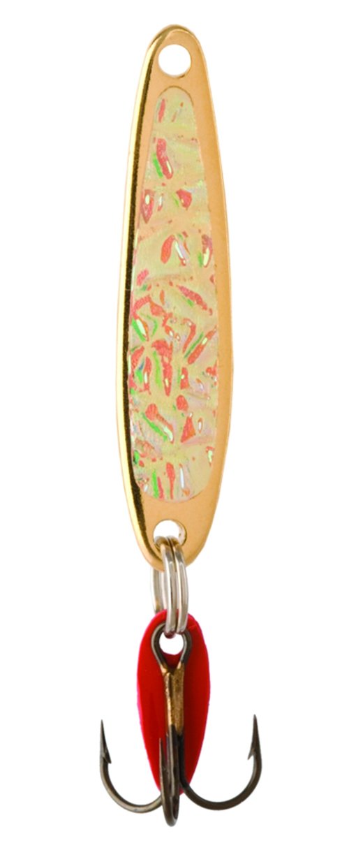 2-1/4-Inch Swedish Pimple Ice Fishing Hook, 1 Piece, White Pearl