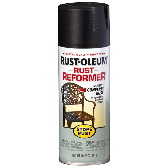 Rust-Oleum 215215-6PK Stops Rust Rust Reformer Spray, 10.25 oz, Black, 6 Pack