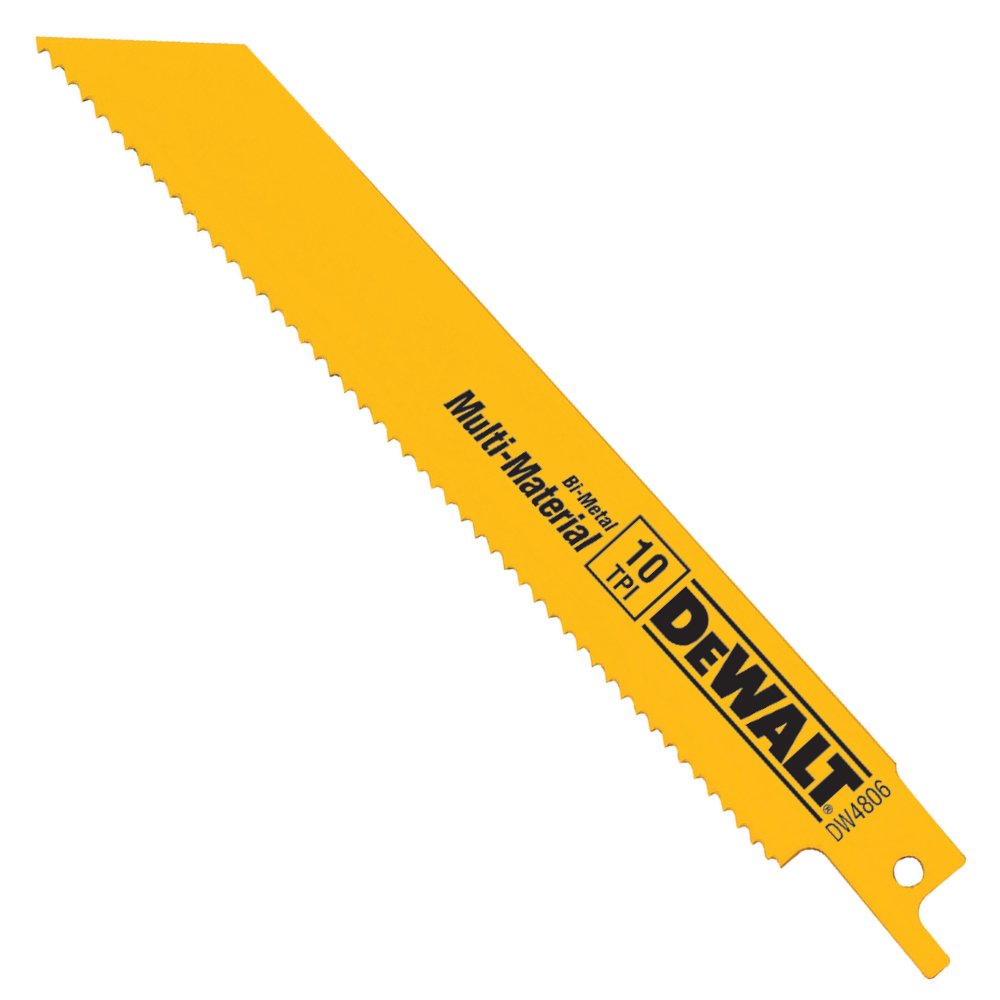 DEWALT Reciprocating Saw Blade Set for Metal Wood Iron, 12 Piece Bi-Metal Increased Durability Blades, with Storage Case (DW4892)