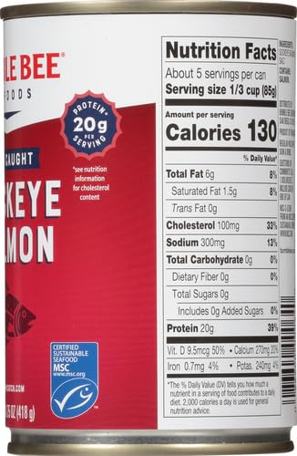 Bumble Bee Smoke Flavored Red Coho Salmon Fillets in Oil, 3.75 oz (Pack of 1) - 19g Protein - Skinless, Boneless - Great for Snacks & Recipes - Gluten Free
