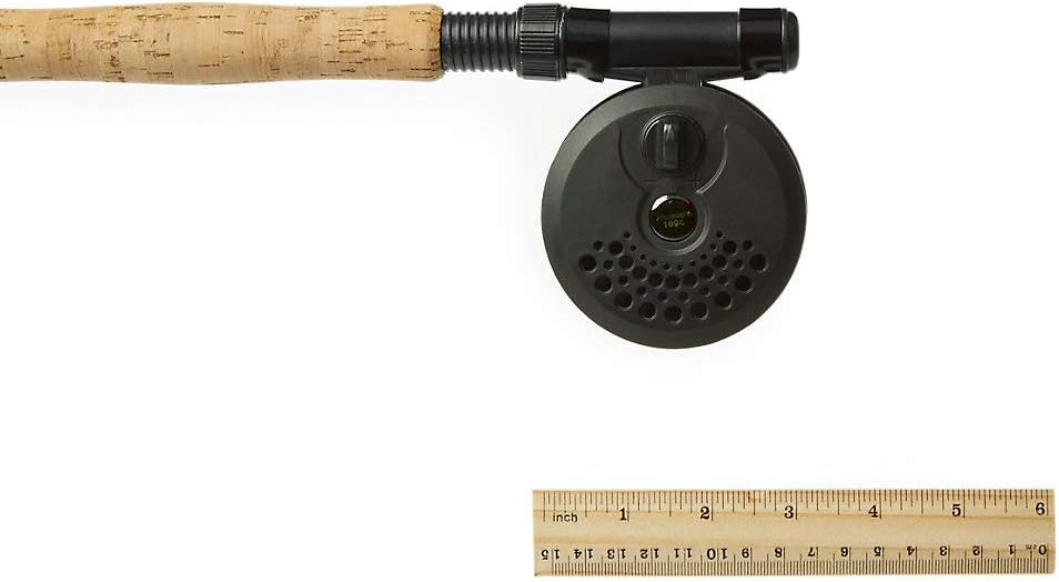 Pflueger 8' Fly Kit Rod and Reel Combo, 3-Piece Graphite Rod, Size 44322 Reel, Lightweight and Corrosion-Resistant, Right/Left Handle Position