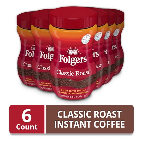 Folgers Classic Roast Instant Coffee, 8 Ounces