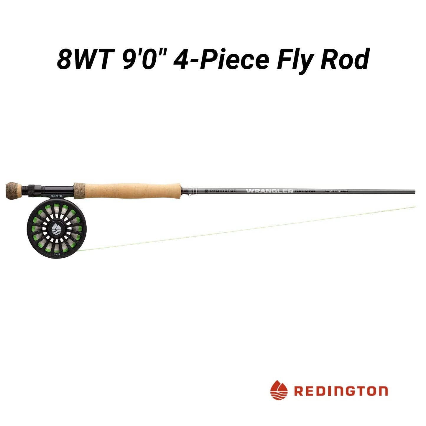 Redington Wrangler Fly Fishing Kit, Medium Fast Action Rod, Crosswater Reel, Fly Line, Leader, & Carrying Case