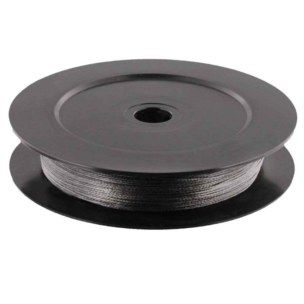 Scotty 2800K Low Drag Braid Downrigger Line, 150Lb Test, 200' Spool, W/Kit, Black
