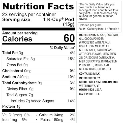 Swiss Miss Milk Chocolate Hot Cocoa, Single-Serve Keurig K-Cup Pods, Hot Chocolate, 44 Count