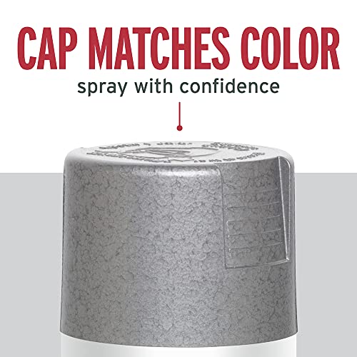 Rust-Oleum 7214830-6PK Stops Rust Hammered Spray Paint, 12 oz, Gray, 6 Pack