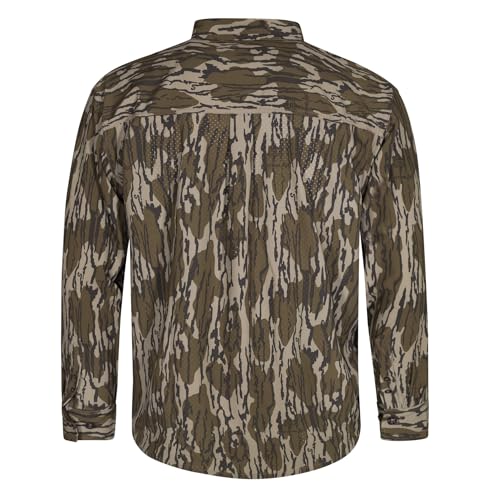 Mossy Oak Men's Tibbee Technical Lightweight Camo Hunting Shirt