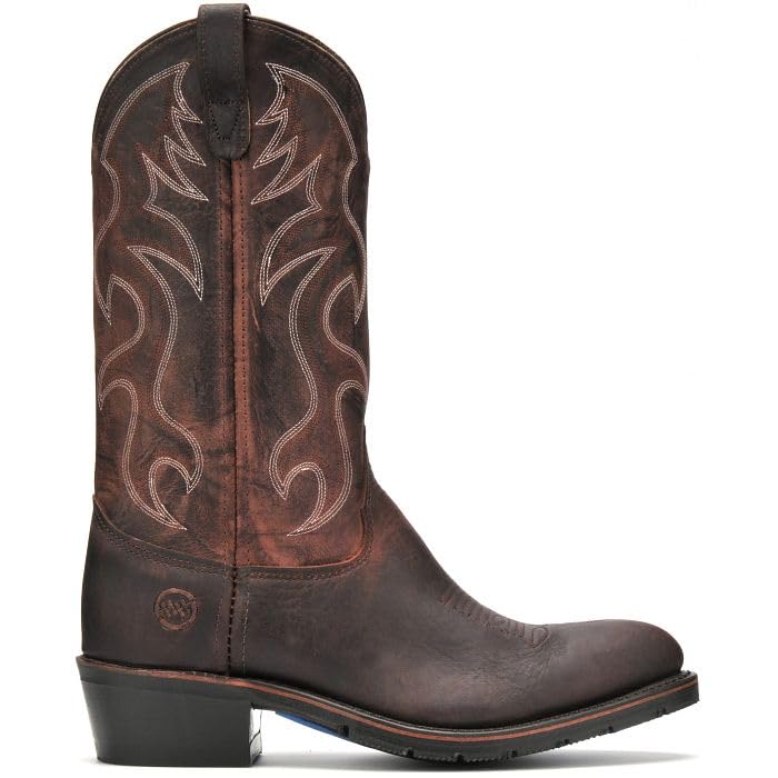 DOUBLE-H Robert Soft Toe Work Boots for Men - PermaFresh Cushioned Insole, Shock-Absorbing PU Insert, and Oil-Resistant AG7 Heel Outsole, Made in USA