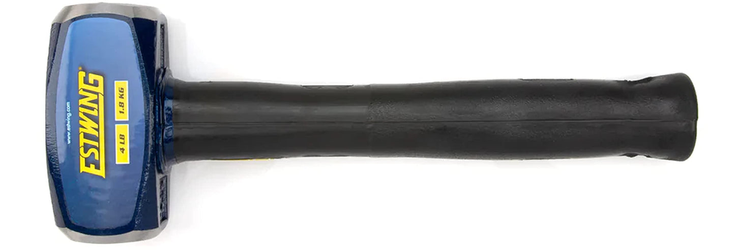 Estwing 16-Pound Hard Face Sledge Hammer for Demolition/Stake Driving, 50-55 HRC, 36-Inch Fiberglass Handle, Overstrike Protection, Textured Grip