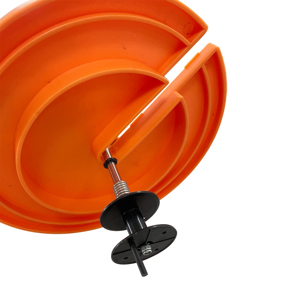 Aurora Series Ice Fishing Tip-Up with Orange Pole Flags