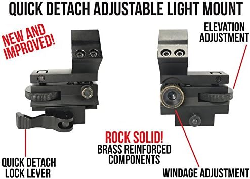 Wicked Lights A67iC 3-Color-in-1 (Green, Red, White LED) Night Hunting Light Kit with Intensity Control for Coyote, Predator, Varmint & Hogs