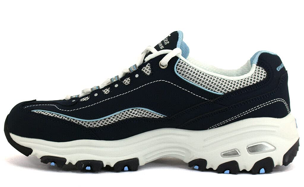 Skechers Women's D'Lites-Life Saver Memory Foam Lace-up Sneaker