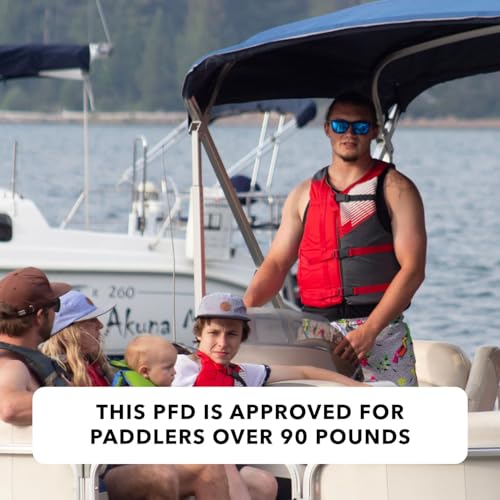 Stohlquist Universal Fit Adult Life Jacket PFD (2 and 4 Pack) Coast Guard Approved for Men and Women 90+ lbs, Lightweight Neoprene and Adjustable, Ideal for Boating, Kayaking & Water Sports