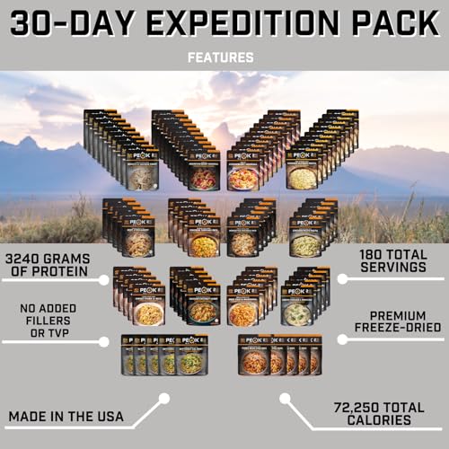 Peak Refuel Biscuits and Gravy | Premium Freeze Dried Camping Food | Backpacking & Hiking MRE Meals | Just Add Water | 100% Real Meat | 34g of Protein | 2 Serving Pouch (2 Serving Pouch)