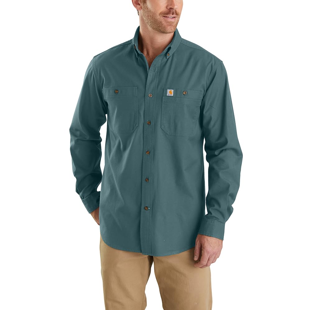 Carhartt Men's Rugged Flex Relaxed Fit Midweight Canvas Long-Sleeve Shirt