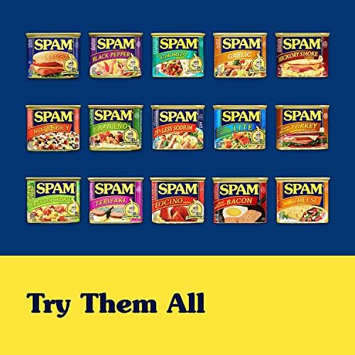 SPAM with Real HORMEL Bacon, 7 g protein, 12 oz (Pack of 12)