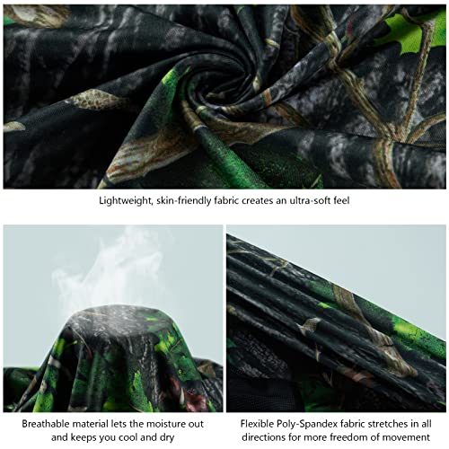 BASSDASH Women’s Camo Hunting Shirt Long Sleeve UPF 50+ Sun Protection Performance Tee Fishing Hiking