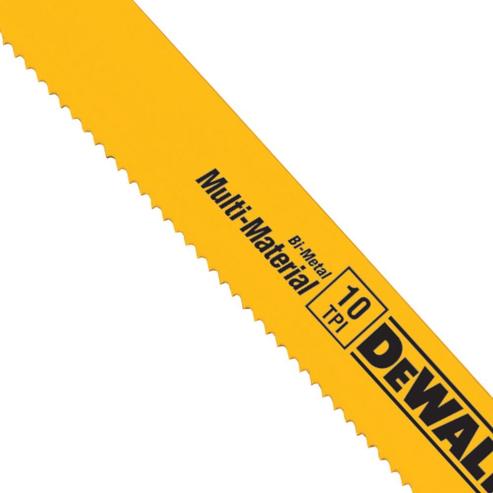 DEWALT Reciprocating Saw Blade Set for Metal Wood Iron, 12 Piece Bi-Metal Increased Durability Blades, with Storage Case (DW4892)