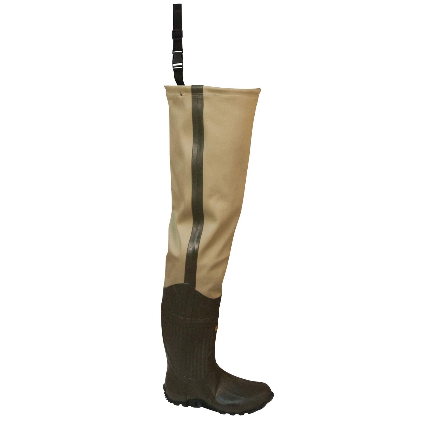FROGG TOGGS Bull Frogg 3-ply PVC Canvas Bootfoot Hip Wader, Cleated or Felt