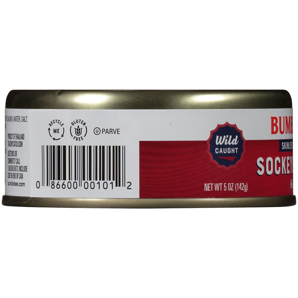 Bumble Bee Smoke Flavored Red Coho Salmon Fillets in Oil, 3.75 oz (Pack of 1) - 19g Protein - Skinless, Boneless - Great for Snacks & Recipes - Gluten Free