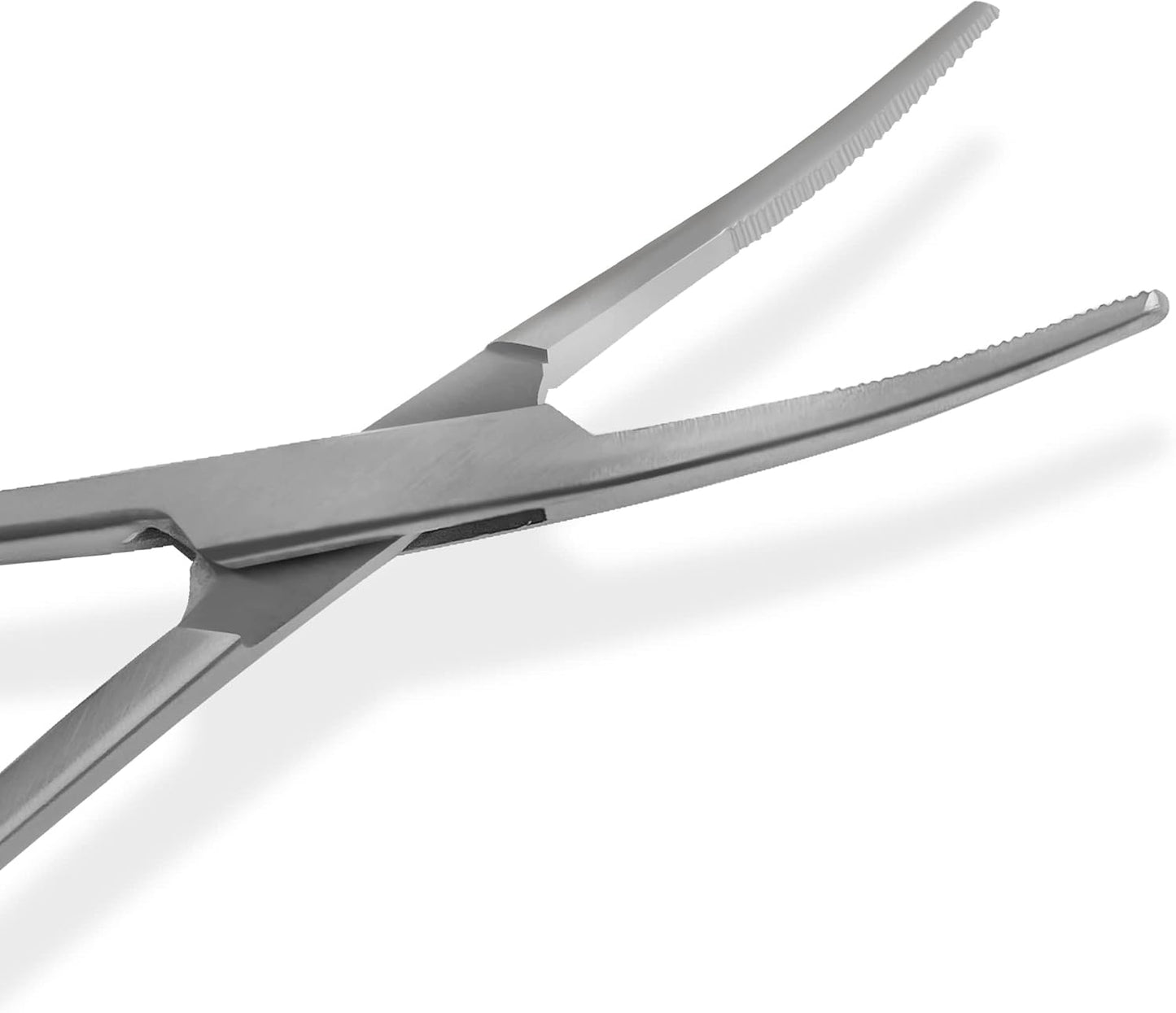 SURGICAL ONLINE Versatile Angling Tools with 2pc 5 Inch Fishing Forceps Set - Stainless Steel, Curved & Straight Hemostats, Serrated Jaws, Locking Mechanism, and Lightweight Design