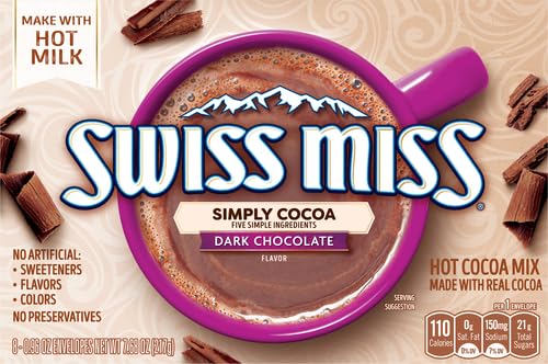 SWISS MISS Milk Chocolate Flavored Hot Cocoa Mix, 38.27 OZ Square Canister
