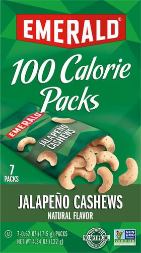 Emerald Nuts Mixed Nuts Variety Pack 18ct (1-Pack) , 100-Calorie Individual Packs , Features Dry Roasted Almonds, Natural Almonds & Walnuts, and Roasted & Salted Cashews