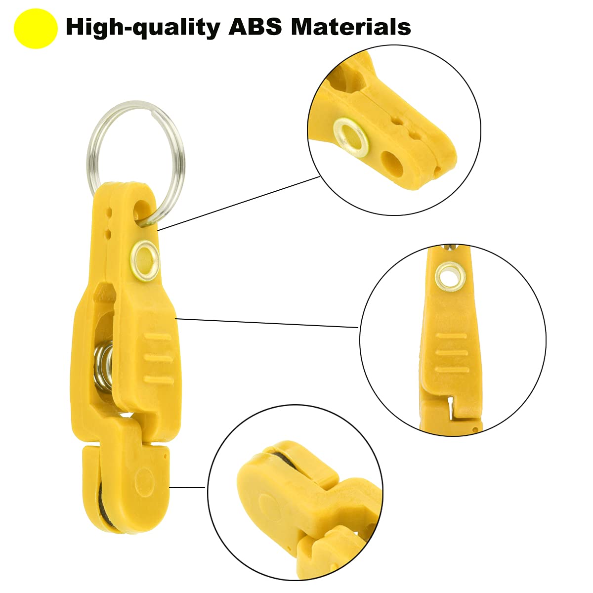 10Pcs Heavy Tension Downrigger Release Clips for Offshore Fishing, Planer Board, Weight, Kite
