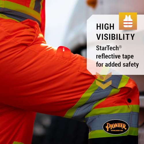 Pioneer Hi Vis Lightweight Waterproof Safety Rain Suit - Reflective Work Rain Gear for Men and Women