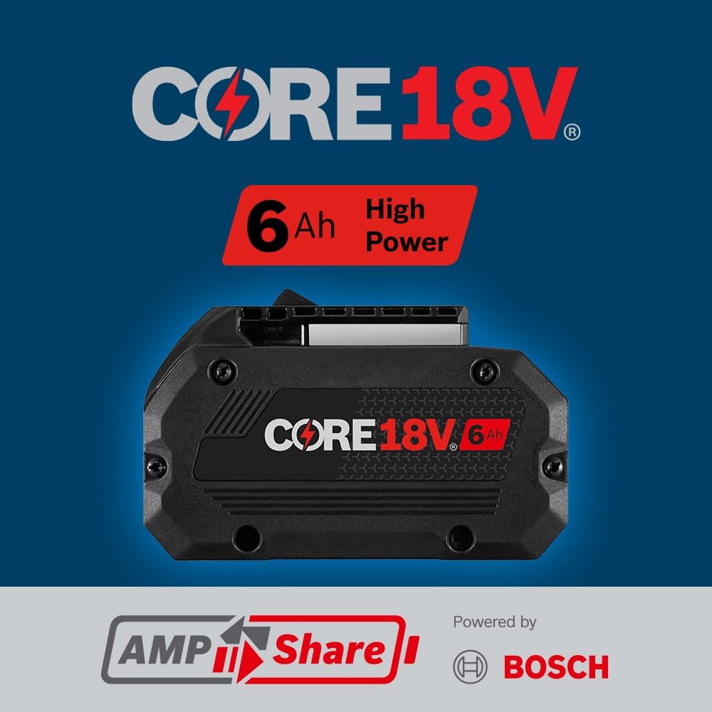 Bosch GBA18V80-2PK 18V CORE18V® Lithium-Ion 8 Ah High Power Battery, 2-Pack