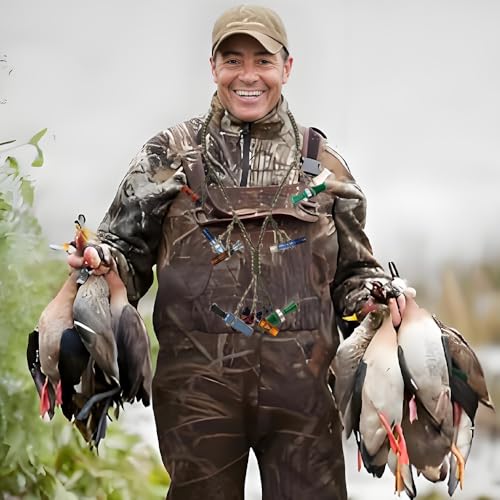 Duck Call Lanyard with 12 Adjustable Loops Paracord Hunting Goose Calls Duck Hunting Accessories Hand Braided Goose Calls for Predator Ducks Goose Hanger